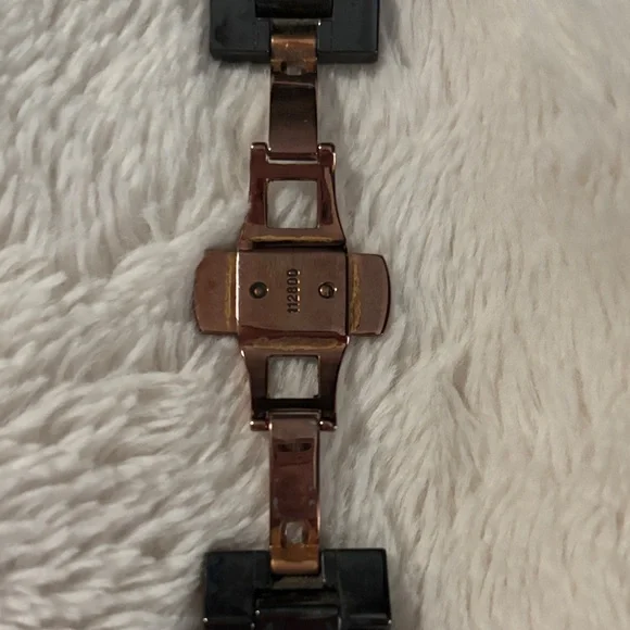 Emporio Armani AR1410 Ceramica Men’s Analog Black and Rose Gold Versatile Watch - Picture 13 of 16